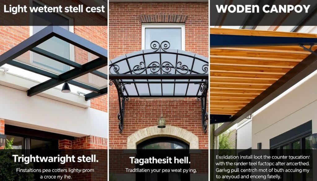 Perbandingan kanopi baja ringan dengan kanopi kayu dan besi