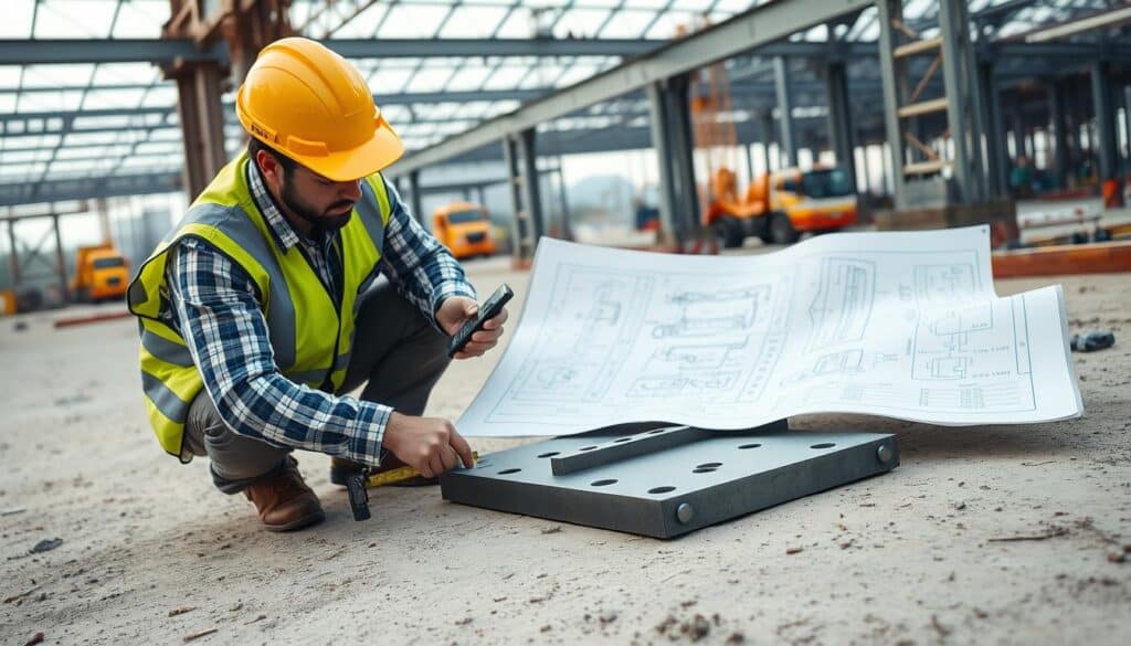 menghitung ukuran base plate