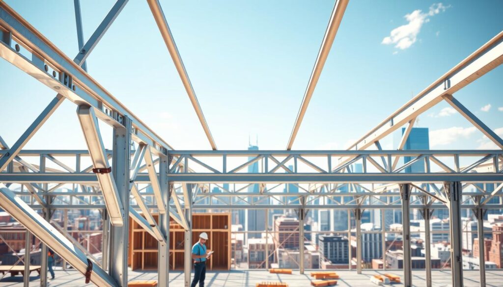 desain rangka baja struktural